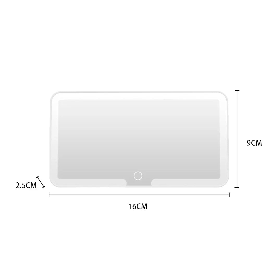 Cosmetic Rechargeable LED Mirror for Car Visor