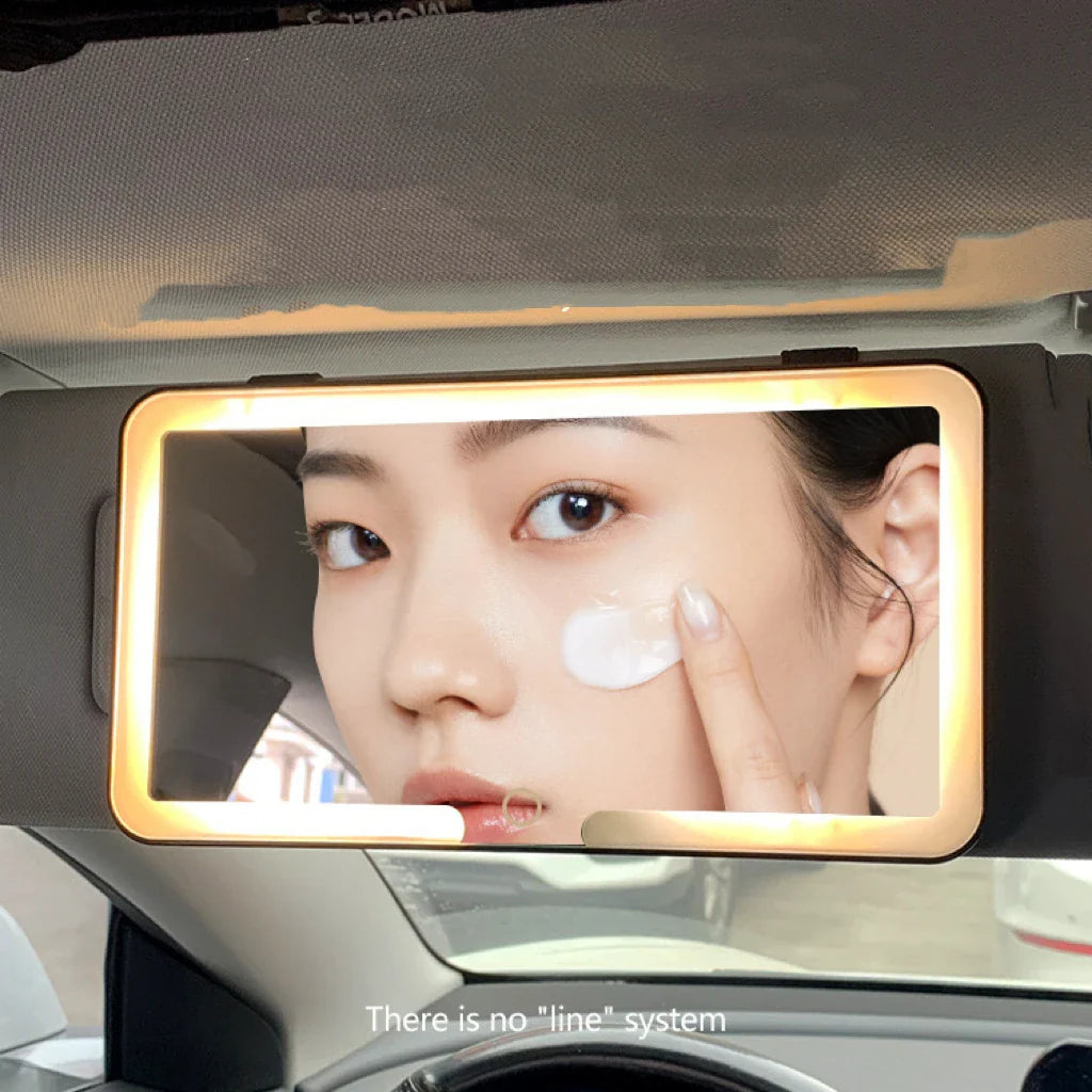 Cosmetic Rechargeable LED Mirror for Car Visor